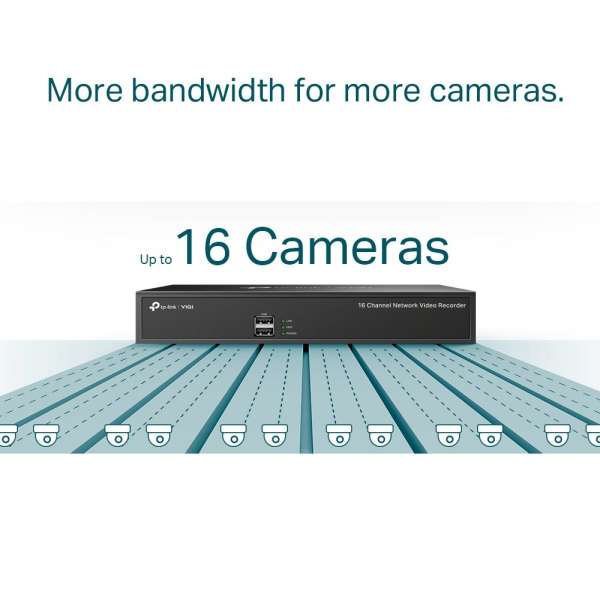 TP-Link VIGI NVR1016H VIGI 16 Channel Network Video Recorder TP-Link VIGI NVR1016H VIGI 16 Channel Network Video Recorder