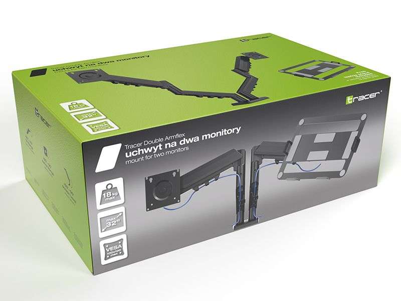 Tracer Double Armflex 13"-32" Black