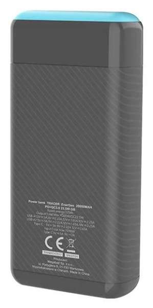Tracer EnerGen 20000mAh PowerBank Black/Blue