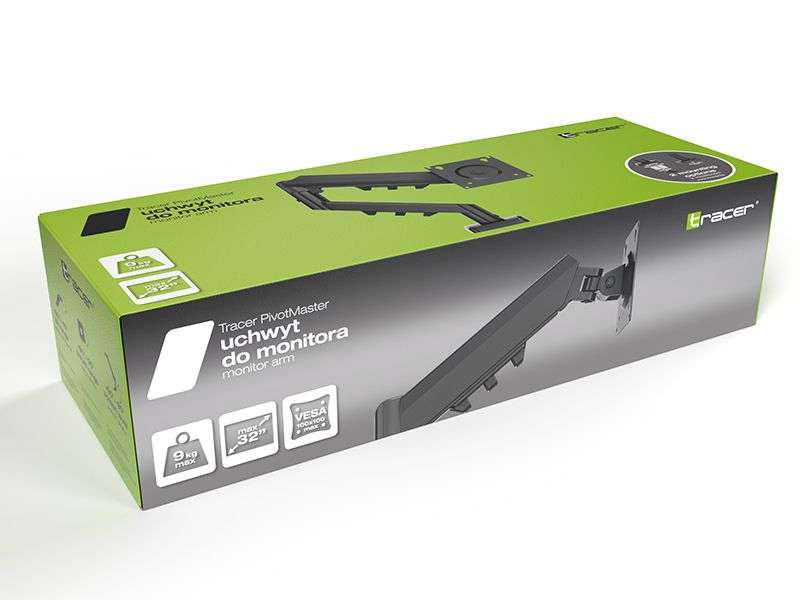 Tracer PivotMaster Complete Freedom to Adjust Your Monitor 13"-32" Black