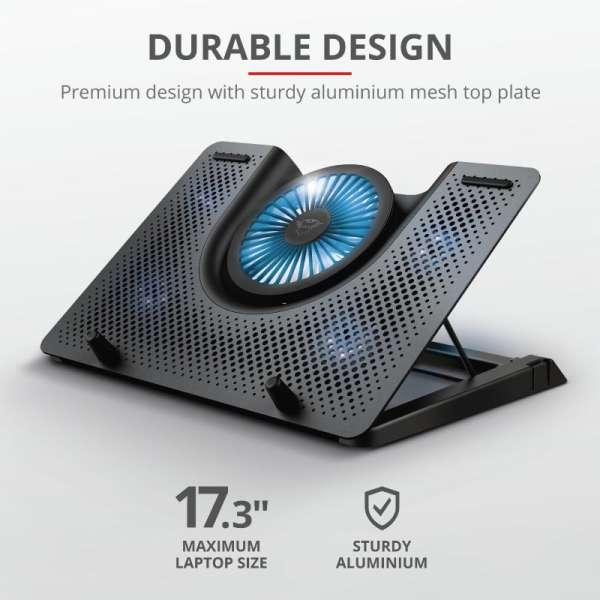 Trust GXT 1125 Quno Notebook hűtő Black