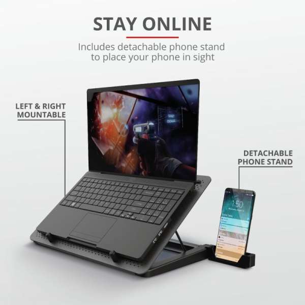 Trust GXT 1125 Quno Notebook hűtő Black