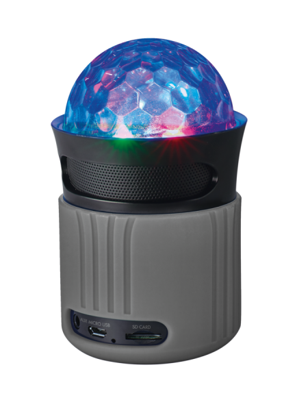Trust Dixxo Go Wireless Bluetooth Speaker with party lights Grey
