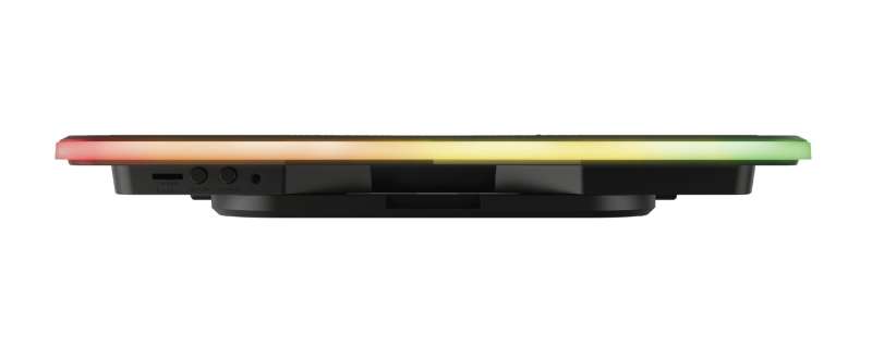 Trust GXT 1126 Aura RGB Többszínű megvilágítású laptop hűtőállvány Black