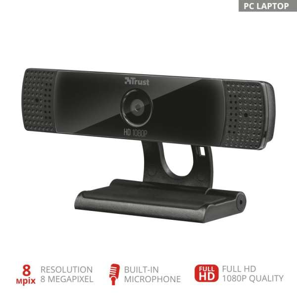 Trust GXT 1160 Vero Streaming Full HD Webkamera Black