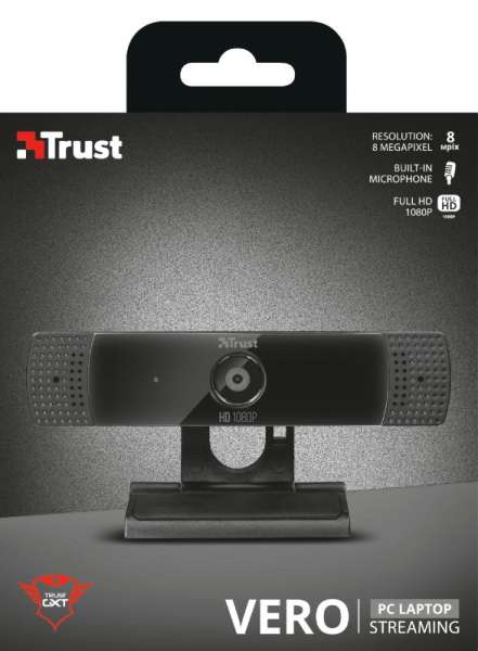 Trust GXT 1160 Vero Streaming Full HD Webkamera Black