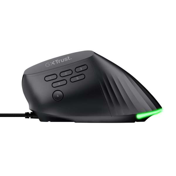 Trust GXT 145 Rexxa Ergonomic Illuminated Gaming Mouse Black