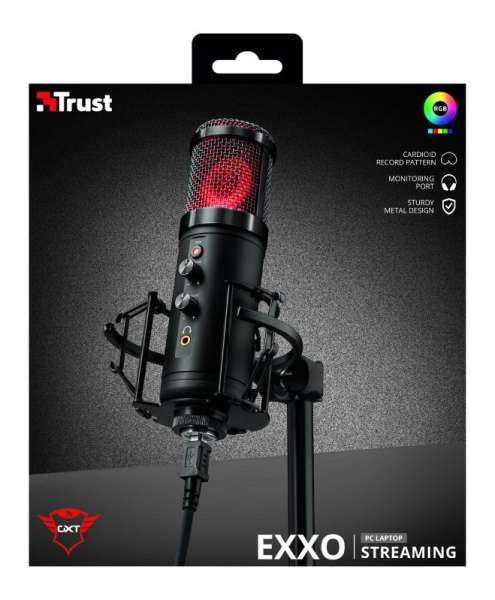 Trust GXT 256 Exxo USB Streaming Microphone Black