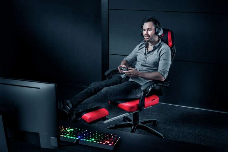 Trust GXT 706 Rona Gaming Chair with footrest Black/Red
