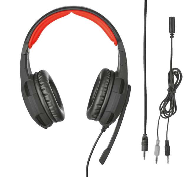 Trust GXT 784 2-in-1 Gaming Set with Headset & Mouse Black/Red