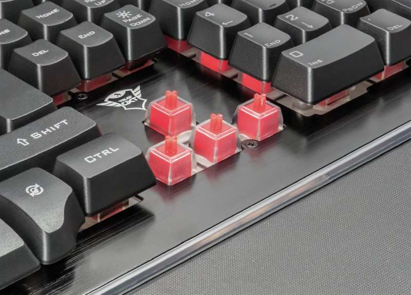Trust GXT 860 Thura Semi-mechanical Keyboard Black UK