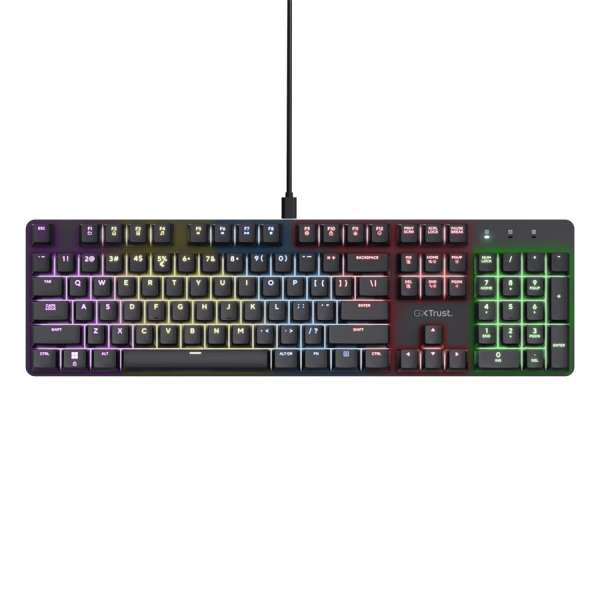 Trust GXT 871 Zora Mechanical Gaming Keyboard Black HU