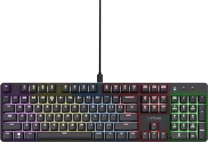 Trust GXT 871 Zora Mechanical Gaming Keyboard Black US