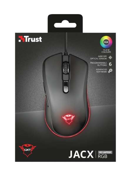 Trust GXT 930 Jacx RGB Gaming mouse Black