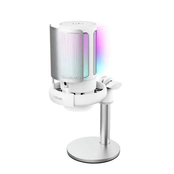 Trust GXT238W Auron Illuminated USB Gaming Microphone White/Gray