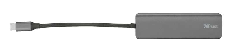 Trust Halyx Aluminium USB-C to 4-Port USB-A 3.2 Hub Black