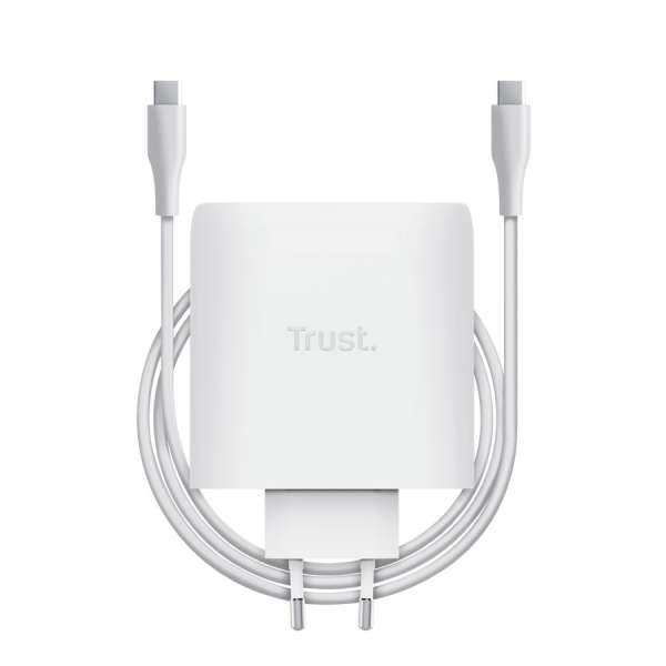 Trust Maxo 100W 2-Port USB-C GaN Charger White