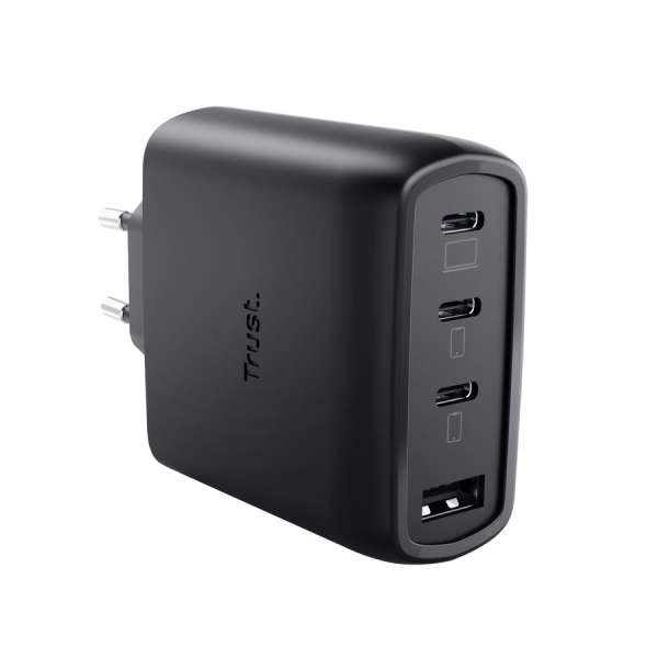 Trust Maxo 65W 4-Port GaN USB Charger Black