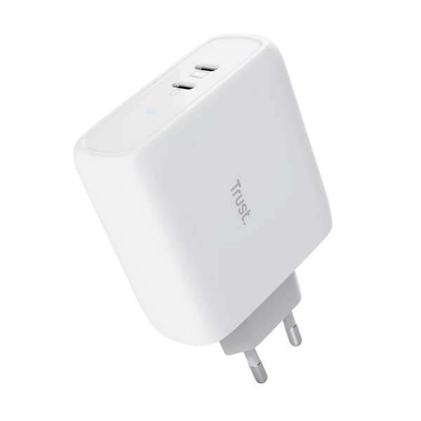 Trust Maxo Dual 65W USB-C Charger White