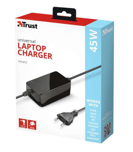 Trust Primo 18-20V / 2,4A 45W univerzális hálózati notebook töltő