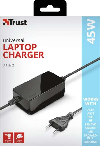 Trust Primo 18-20V / 2,4A 45W univerzális hálózati notebook töltő