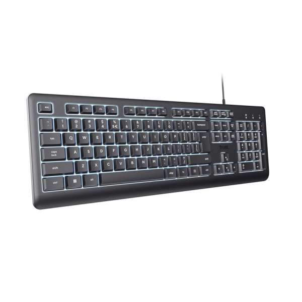 Trust Primo Illuminated Keyboard Black US
