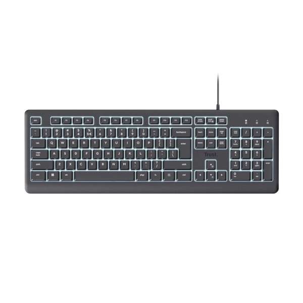 Trust Primo Illuminated Keyboard Black US