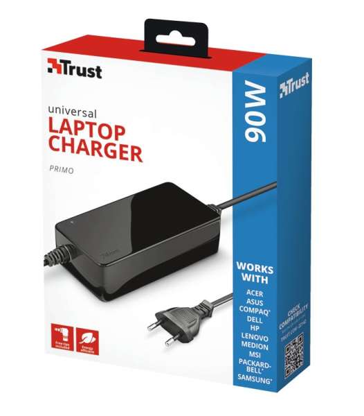 Trust Primo 19V / 4,74A 90W univerzális hálózati notebook töltő