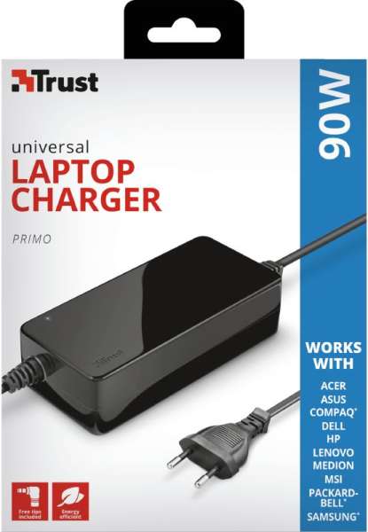 Trust Primo 19V / 4,74A 90W univerzális hálózati notebook töltő