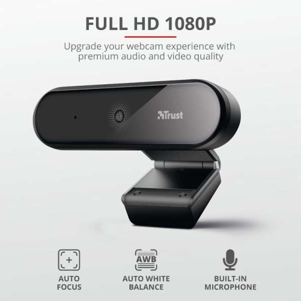 Trust Tyro Webkamera Black