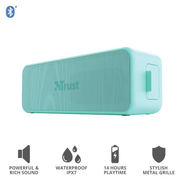 Trust Zowy Max Stylish Bluetooth Wireless Speaker Mint