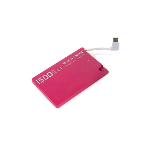 Tucano Ultra Slim 1500mAh PowerBank Pink