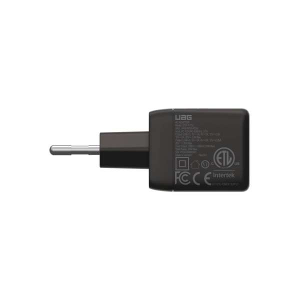 UAG 30W 2Port (USB-C, USB-A) Wall Charger EU Black