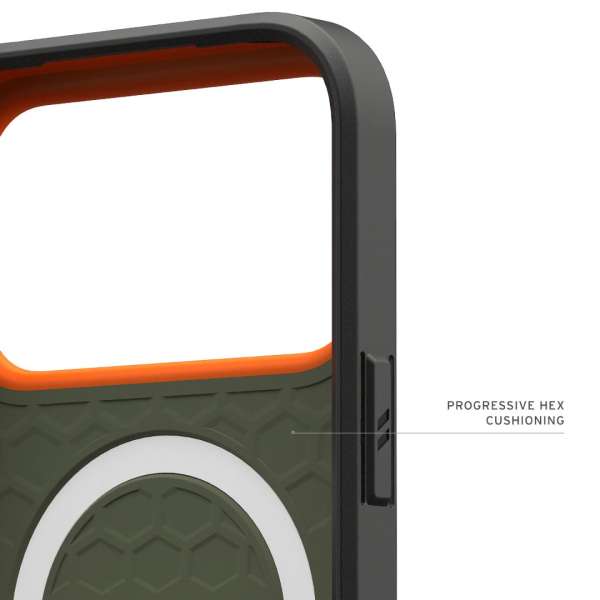 UAG Civilian Magsafe case for iPhone 17 Pro Max Olive/Orange