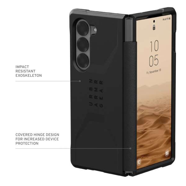 UAG Civilian Samsung Z Fold 6 Black