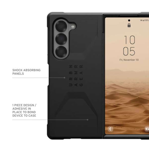 UAG Civilian Samsung Z Fold 6 Black