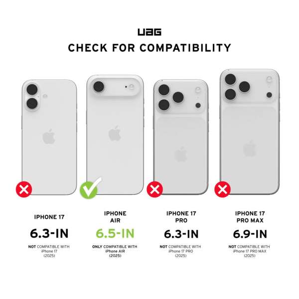 UAG Dot MagSafe case for iPhone Air Ash