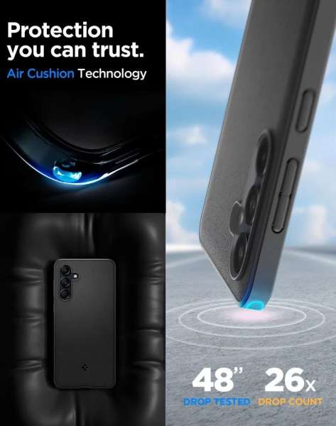 Spigen Essential sandblast Samsung Galaxy M55 5G Matte Black