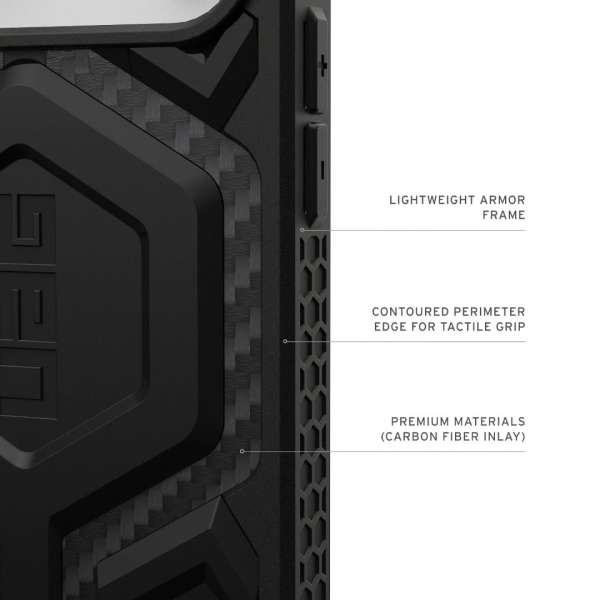UAG Monarch Pro case for iPhone 17 Pro Max Carbon Fiber