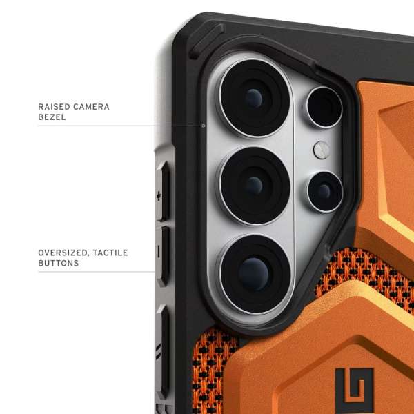 UAG Monarch Pro case for Samsung Galaxy S26 Ultra Kevlar Burnt Orange