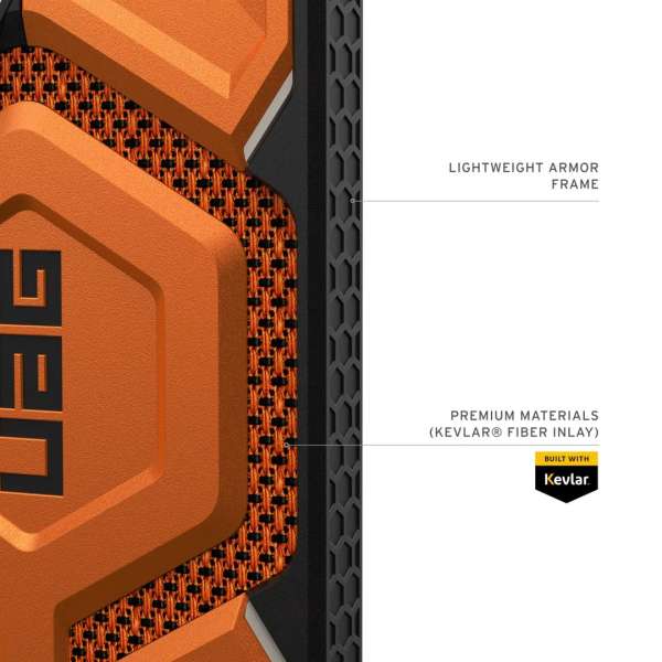 UAG Monarch Pro case for Samsung Galaxy S26 Ultra Kevlar Burnt Orange