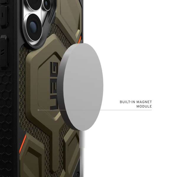 UAG Monarch Pro case for Samsung Galaxy S26 Ultra Kevlar Element Green