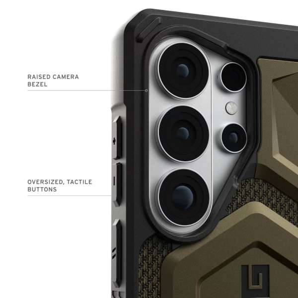 UAG Monarch Pro case for Samsung Galaxy S26 Ultra Kevlar Element Green