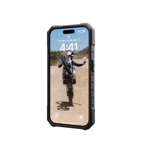 UAG Pathfinder case for MagSafe iPhone 15 Pro Silver