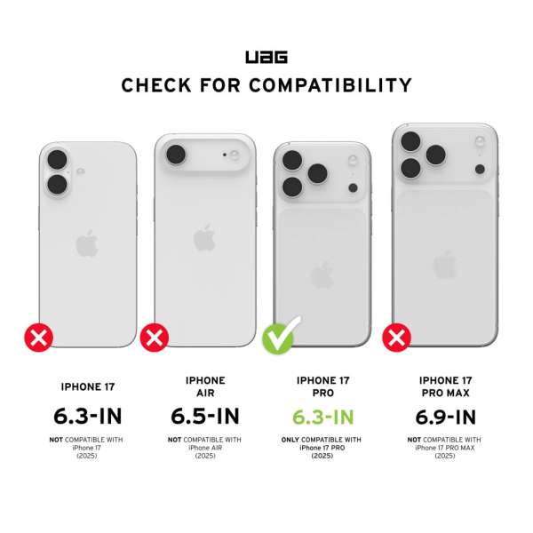 UAG Pathfinder Magsafe case for iPhone 17 Pro Cloud Blue