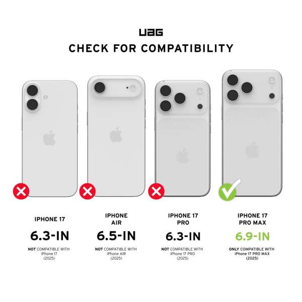 UAG Pathfinder Magsafe case for iPhone 17 Pro Max Cloud Blue