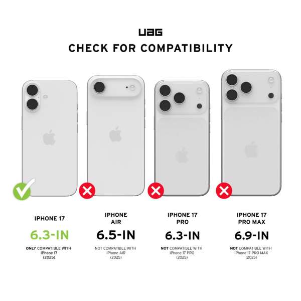 UAG Pathfinder Magsafe case for iPhone 17 Black