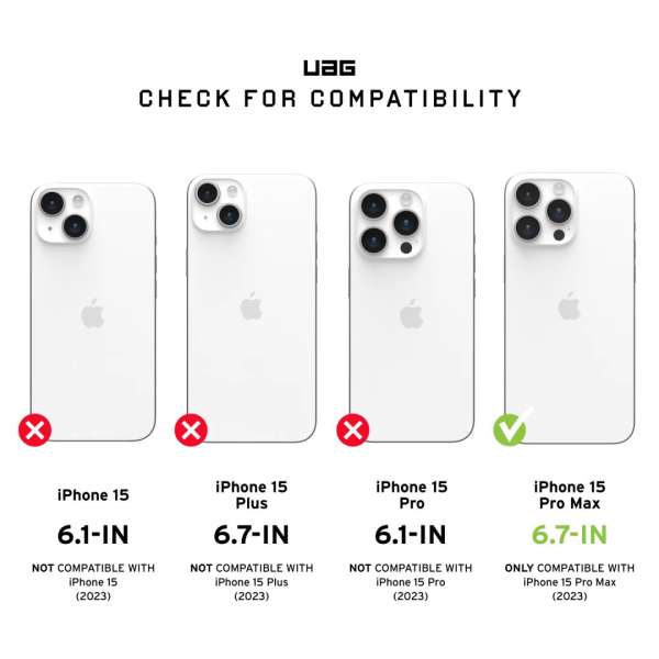 UAG Plasma case for iPhone 15 Pro Max Ice