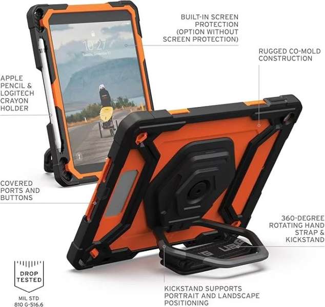 UAG Plasma iPad 10,2" (2019/2020/2021) (Brown box) Orange/Black
