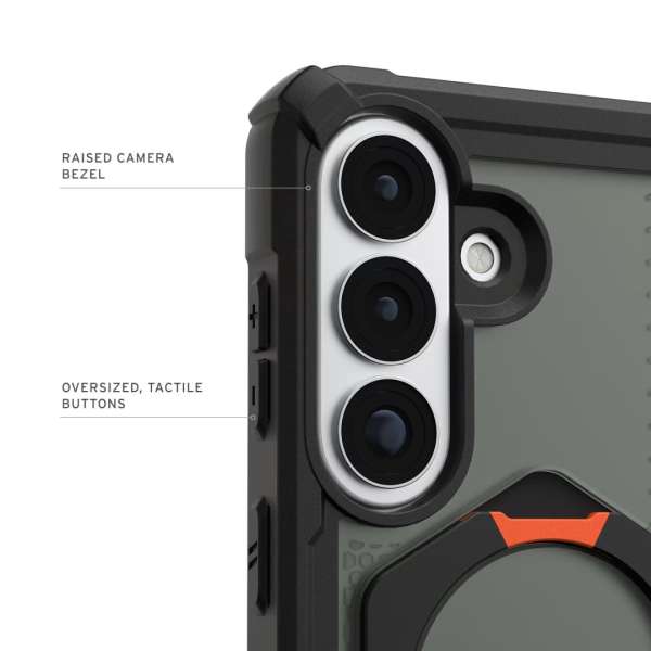 UAG Plasma XTE case for Samsung Galaxy S26+ Black/Orange